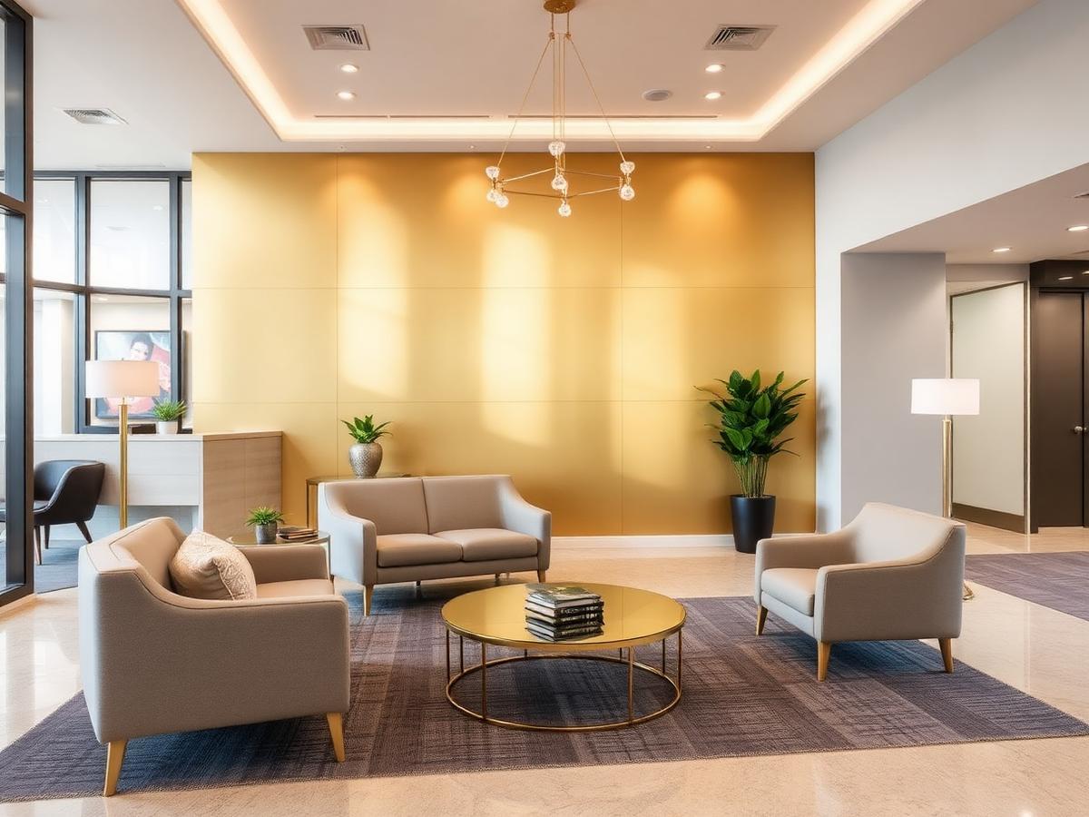 Welcoming reception lobby